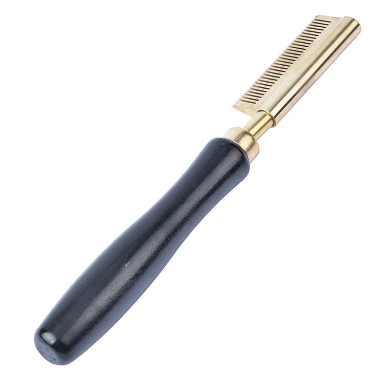Hair Straightener 500 Degree Pressing Comb Brass